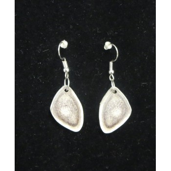 Boucles d'oreilles en tranches de bois de caribou 